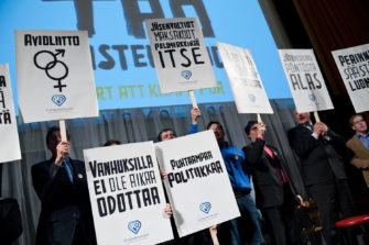 KD: eduskuntaryhmään ei homoliittojen kannattajia