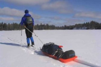 Pyhiinvaelluksen voi tehdä myös hiihtäen