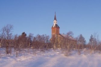 Utsjoen kirkko pysyy lämpimänä ennätyspakkasissakin