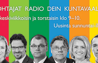Puoluejohtajat avaavat arvojaan Radio Dein kuntavaalitentissä