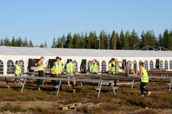 Pudasjärvellä maan suurimmat talkoot
