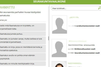 Miksi vaalikone kysyy ehdokkaalta: Onko Raamattu kirjaimellisesti totta?