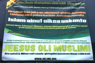 Roihuvuoren moskeija mainostaa kirkon naapurissa: Jeesus oli muslimi