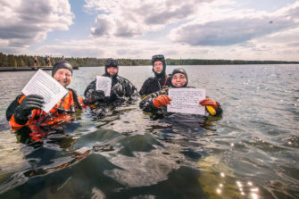 Nurmijärvellä pidettiin körttiseurat veden alla