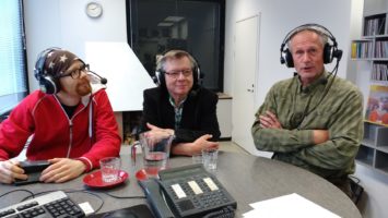 Radio Dein Pro Fide -teemapäivän avasi Markus Ikosen, Heikki Haatajan ja Tuomo Vanhasen vierailu.