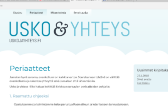 Seurakuntavaalit 2018: Usko ja yhteys -verkosto yhdistää evankeliointia ja lähetystyötä kannattavia kristittyjä