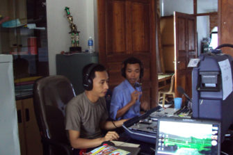 Kriisiradio toimii Indonesiassa.