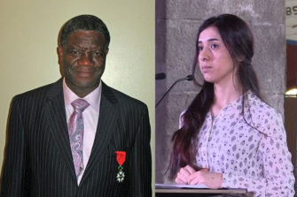 Nobelin rauhanpalkinto kongolaiselle lääkärille Denis Mukwegelle ja aktivisti Nadia Muradille