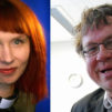 Marjaana Toiviainen ja Pekka Sauri ovat molemmat kokeneet sekä sosiaalisen median arvokkaat että nurjat puolet. Kuva: Harri Lamminsalo ja Mikael Juntunen