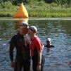 Mrvi ja Tomi Hillukka Levi Cross -perheleirin jälkeen lähdössä triathlonille.