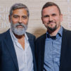 Kuva: George Clooney ja Timo Metsola Nordic Business Forumissa vuonna 2019.