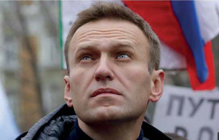 Aleksei Navalny lähikuvassa.