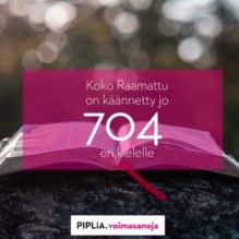 Raamatunkäännöksiä jo 704 kielelle