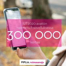 Pipliaseuran Vuosikertomuksen lukuja: UT2020