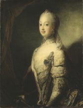 Carl Gustaf Pilon maalaama Sofia Magdalenan muotokuva. 
