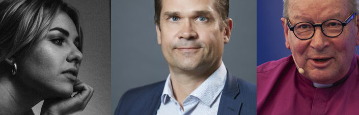 Kirkkopäivien esiintyjiä Ilta Silva Mika Aaltola ja Eero Huovinen