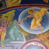 kuva kattomaalauksesta, jossa aiheena kristinusko