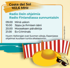 Costa de Sol taajuus ja Radio Dein ohjelmien lähetysajat