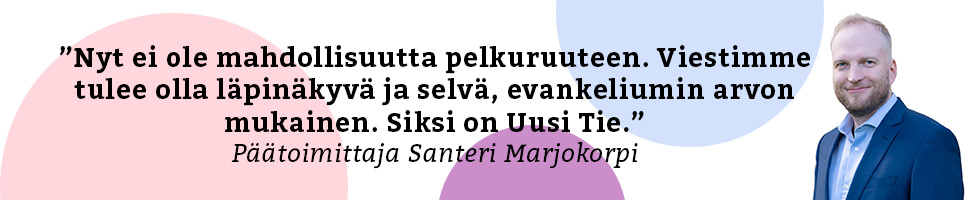 Uusi tie – maksuton yläbanneri, viikko 38