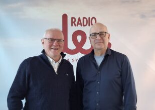 Leif Nummela ja Eero Hyvönen Radip Dein studiossa.