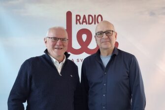 Leif Nummela ja Eero Hyvönen Radip Dein studiossa.