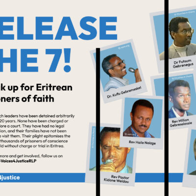 Uskonnonvapausjärjestöt: Eritreassa 21 vuotta vangittuina olleet pastorit vapautettava