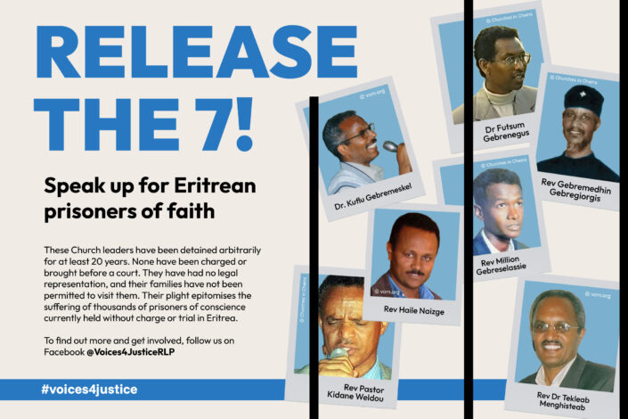 Vetoomus Eritrealaisten pastoreiden vapauttamiseksi.