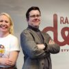 Johanna Linner Matikka ja Joonas Kekkonen Radio Dein studiossa.