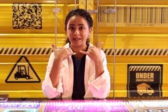 Kuvakaappaus SAT-7 Kids -kanavan lastenohjelmasta.