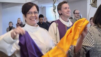 Liisa Länsmans kirkossa.