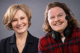 Eija-Riitta Korhola-Dunderfelt ja Matias Villberg.