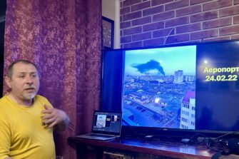 Pastori sodan keskellä Ukrainan Hersonissa