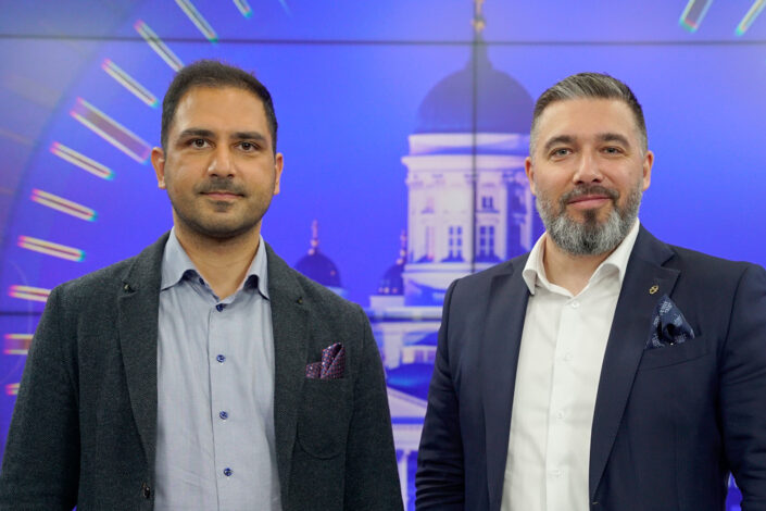 Bijan Rezai Jahromi ja Tere Sammallahti Ajassa-ohjelmassa